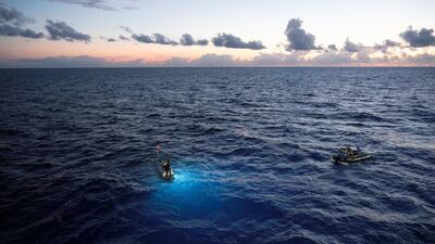 LF emerging from dive at Atlantic Ocean. Courtesy: The 5 Deeps