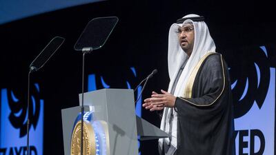 Dr Sultan Al Jaber, Minister of State, said the increased number of submissions showed that more countries were investing in renewable energy technologies. Ryan Carter / Crown Prince Court – Abu Dhabi