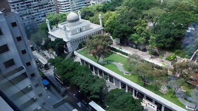 The biggest of Hong Kong's mosques, the three-storey Kowloon Mosque and Islamic Centre sits on Nathan Road, which also known as The Golden Mile because of the high-end fashion houses that line it. Alamy