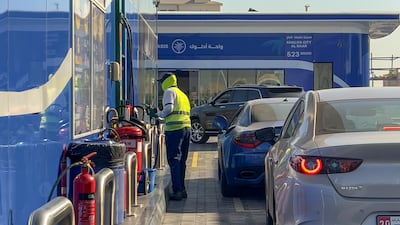 Adnoc Distribution says it achieved its highest nine-month fuel volumes of 11.7 billion litres, marking a 5.9 per cent year on year increase. Victor Besa / The National