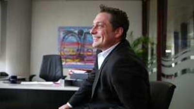 Claus Adams, regional director of MENA Ogilvy, discusses the use of "activation" in advertising at his office in Dubai.