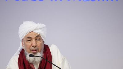 Sheikh Abdullah Bin Bayyah, president of the Promoting Peace in Muslim Societies forum. Christopher Pike / The National