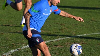 Ciro Immobile trains on Tuesday. Getty