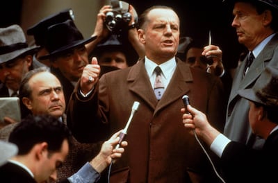 Jack Nicholson and Danny de Vito in 'Hoffa'. 20th Century Fox
