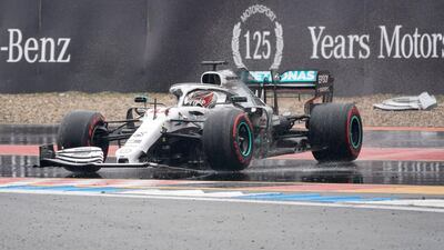 Lewis Hamilton crashed while leading and eventually finished 11th. EPA