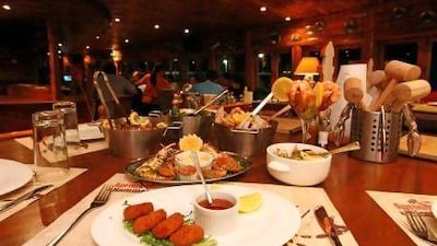 Seafood at Aprons & Hammers restaurant. Jeffrey E Biteng / The National