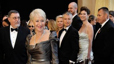 Helen Mirren, in Vivienne Westwood, attends the 83rd annual Academy Awards on February 27, 2011. EPA