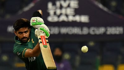 Pakistan's Babar Azam starred in another century opening stand at the T20 World Cup. AFP