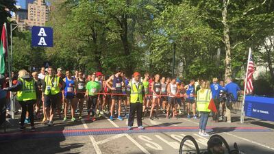 Emirati runners mixed with New Yorkers in the 12th Zayed Charity Marathon in New York on May 14. Photo Courtesy: ECSSR