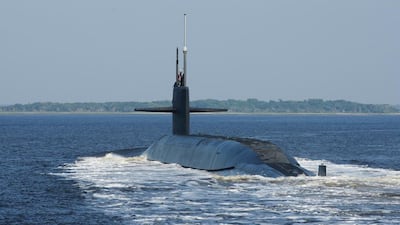 The Ohio-class ballistic-missile submarine USS Alaska returns to the Naval Submarine Base Kings Bay in Kings Bay, Georgia. Courtesy : US Navy