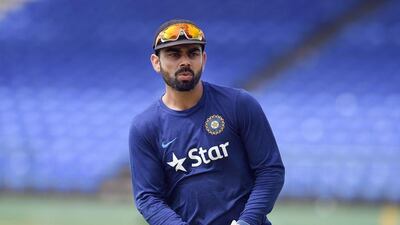 India cricket team captain Virat Kohli practices before the start of a tour match between India and WICB President's XI on Friday. Jewel Samad / AFP / July 9, 2016