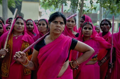 Sampat Pal Devi heads the vigilante Gulabi Gang, fighting for female empowerment, justice and rights for lower castes