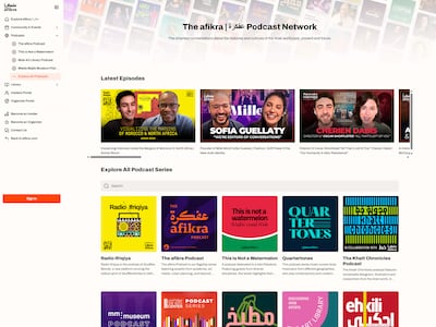 Afikra offers niche interviews on Arab history, art, food, music and films. Photo: Afikra Network