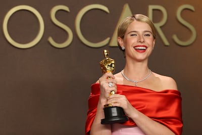 Jessie Buckley won her first Academy Award for her performance in Hamnet. Reuters