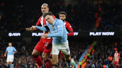 Did well to pick Grealish's pocket in a dangerous position just after half-time. Up against it in the face of City's midfield movement. Getty Images
