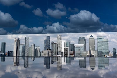 The Canary Wharf business district in London. Getty Images