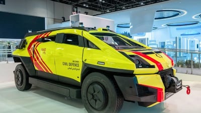 The RAAD vehicle has an on-board robot that can navigate hazardous environments. Photo: Wam