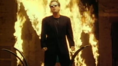 Billy Joel in the music video for 1989's 'We Didn't Start the Fire'. Photo: YouTube