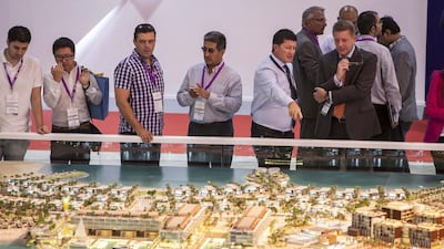 Scale model maker 3dr stole the show at Cityscape with its model of the Mall of the World, as well as this 143 square metre model of La Mer — the biggest at the show. Antonie Robertson / The National