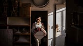A Palestinian church scout prepares for the Catholic Marian Festival in the Christian village of Taybeh, in the occupied West Bank. AFP