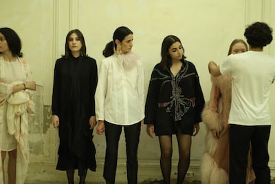 Von Planta credits her approach to several different experiences – from working with a collective of women embroiderers in Lucknow, India, and experimenting with sustainable fabrics in Kathmandu, to spending six months as a seamstress and assistant costume designer at the Vienna Opera House and interning with Savile Row tailors Byrne & Burge, where she learnt the true meaning of bespoke