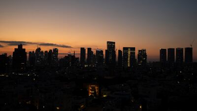 Tel Aviv skyline. The Israeli economy is expected to grow by 1.5 per cent this year and 4.2 per cent next year. AP