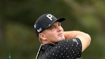 Bryson DeChambeau at the third tee. AFP