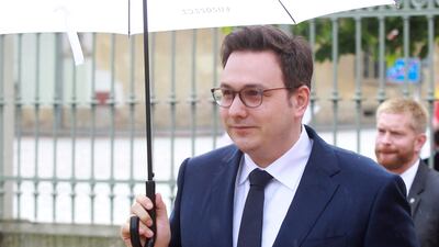 Czech Minister of Foreign Affairs Jan Lipavsky arrives for a joint meeting of the Czech government with the European Commission in Litomysl,