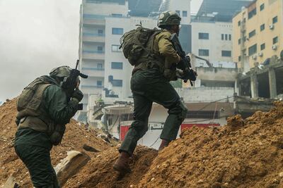 Israeli troops operating in the Gaza Strip. AFP