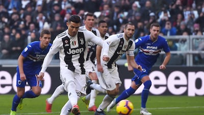 2018-19 31 goals (Juventus 28, Portugal 3). Getty Images