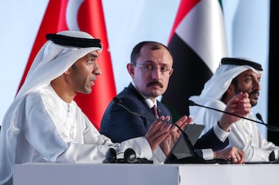 Dr Thani Al Zeyoudi says there will be good market access for many of the UAE's products, under various agreements being signed. Victor Besa / The National