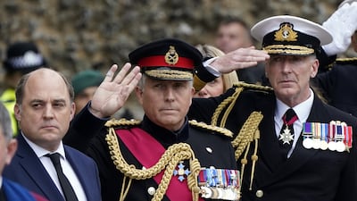 General Sir Nick Carter, centre, was Britain's chief of the defence staff from 2018 to 2021. PA