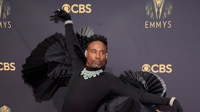Billy Porter arrives in Ashi Studio. AP