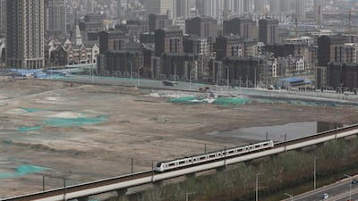 Tianjin, China. The country's GDP grew more than expected in the first quarter. Wu Hong/EPA