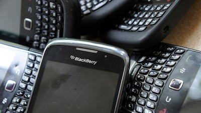 BlackBerry was a leading mobile device brand, but it fell out of favour with consumers as smartphone technology advanced. AFP