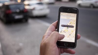 Uber taxi hire company says it is looking at ways to tighten its security measures. Antonie Robertson/The National