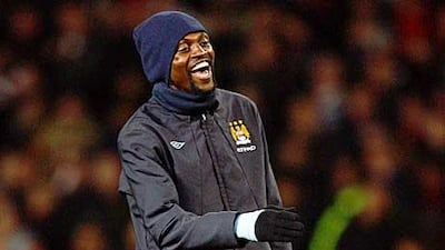 Emmanuel Adebayor will have to watch tonight’s game from the substitutes’ bench.