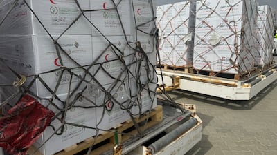 The latest shipment included essential food supplies for families in the Gaza Strip. Wam