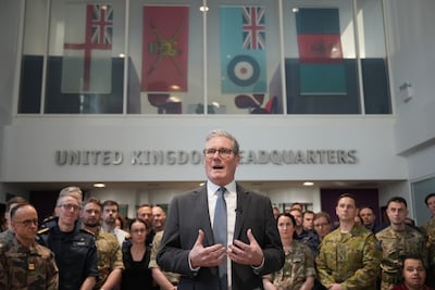 Britain's Prime Minister Keir Starmer is cutting the foreign aid budget to spend more on defence. Getty Images