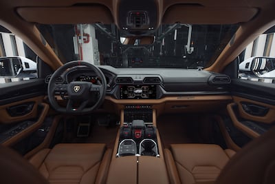 The Lamborghini Urus SE features a centrally housed electric torque-vectoring system. Photo: Lamborghini
