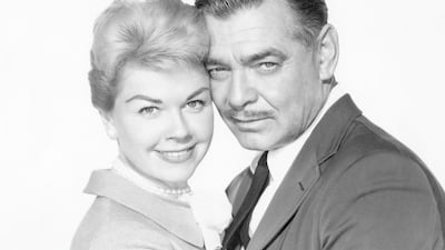Clark Gable, seen here with Doris Day in 1958. Getty