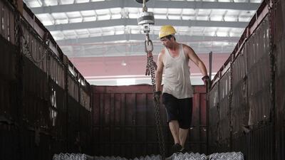 A worker at the Baifeng Iron and Steel Corporation in Tangshan, Hebei province, China. US officials have issued a list of thousands of Chinese imports the Trump administration wants to hit with the new tariffs. Photo: Reuters