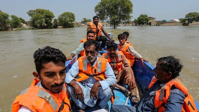 Rescuers evacuate people from Burewala