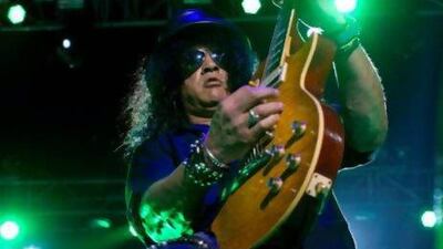 Slash at the Dubai Tennis Stadium. Razan Alzayani / The National