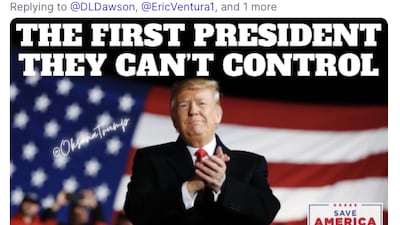 Almost all of Mr Trump's followers are die-hard supporters and criticism of the former president is rare. Photo: Screengrab from Truth Social