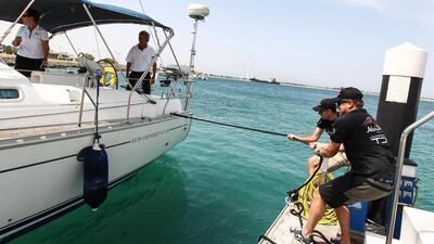 The event is expected to bring together 90 sailing euthsistas abroad 13 different yachts on a non-stop race from Yas Island to Dubai.