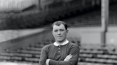 Mandatory Credit: Photo by Colorsport/REX/Shutterstock (3135799a) Football - 1908 / 1909 season - Manchester United photocall Sandy Turnbull Sandy Thurnbull - Manchester United Sport