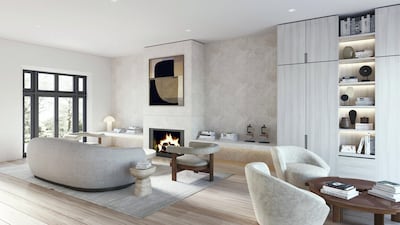 Sitting room in the Dubai Hill project. Courtesy Alix Lawson