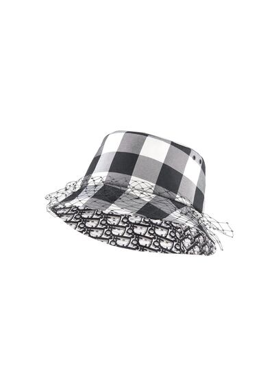 A veiled bucket hat from Dior