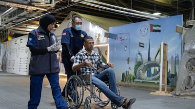 The UAE Floating Hospital has received 11 new patients from the Gaza Strip for medical care and treatment. Photo: WAM
